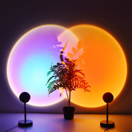 Sunset Lamp Multi Color With Remote - DiscountsHub